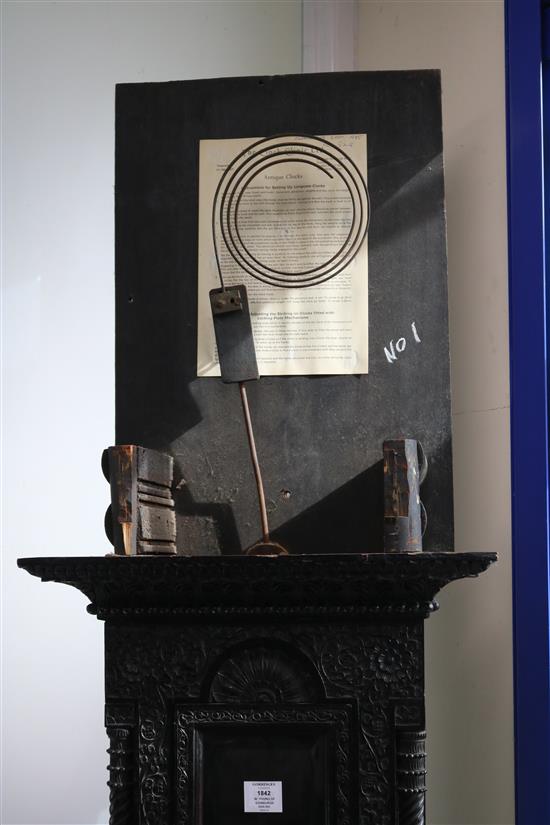 W. Young of Edinburgh. A carved mahogany Scottish eight day longcase clock, with arched brass dial, H.250cm